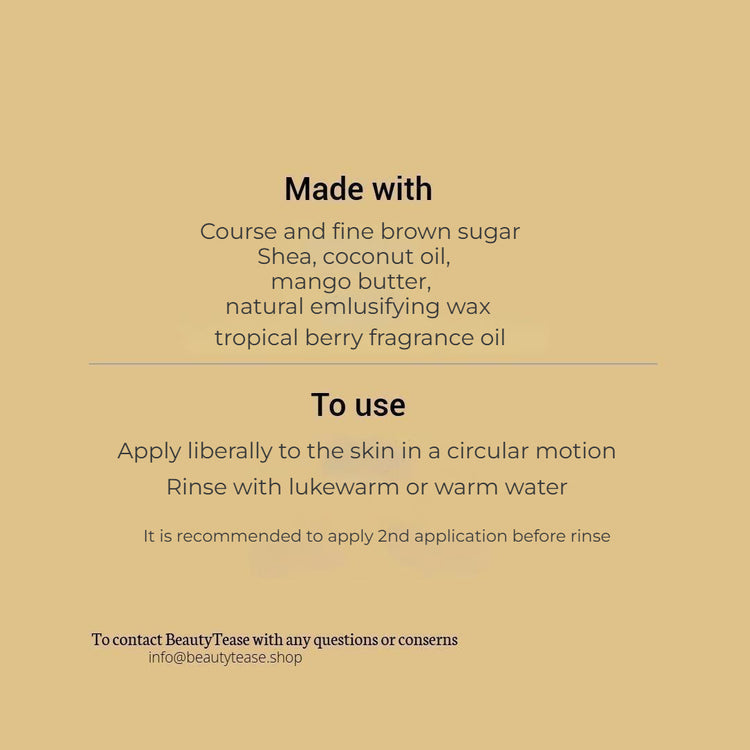beautea body scrub