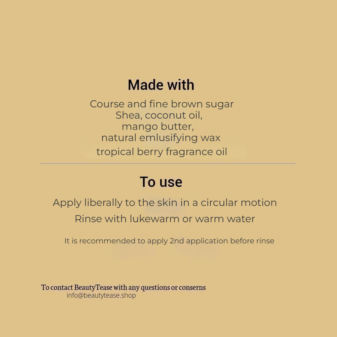 beautea body scrub
